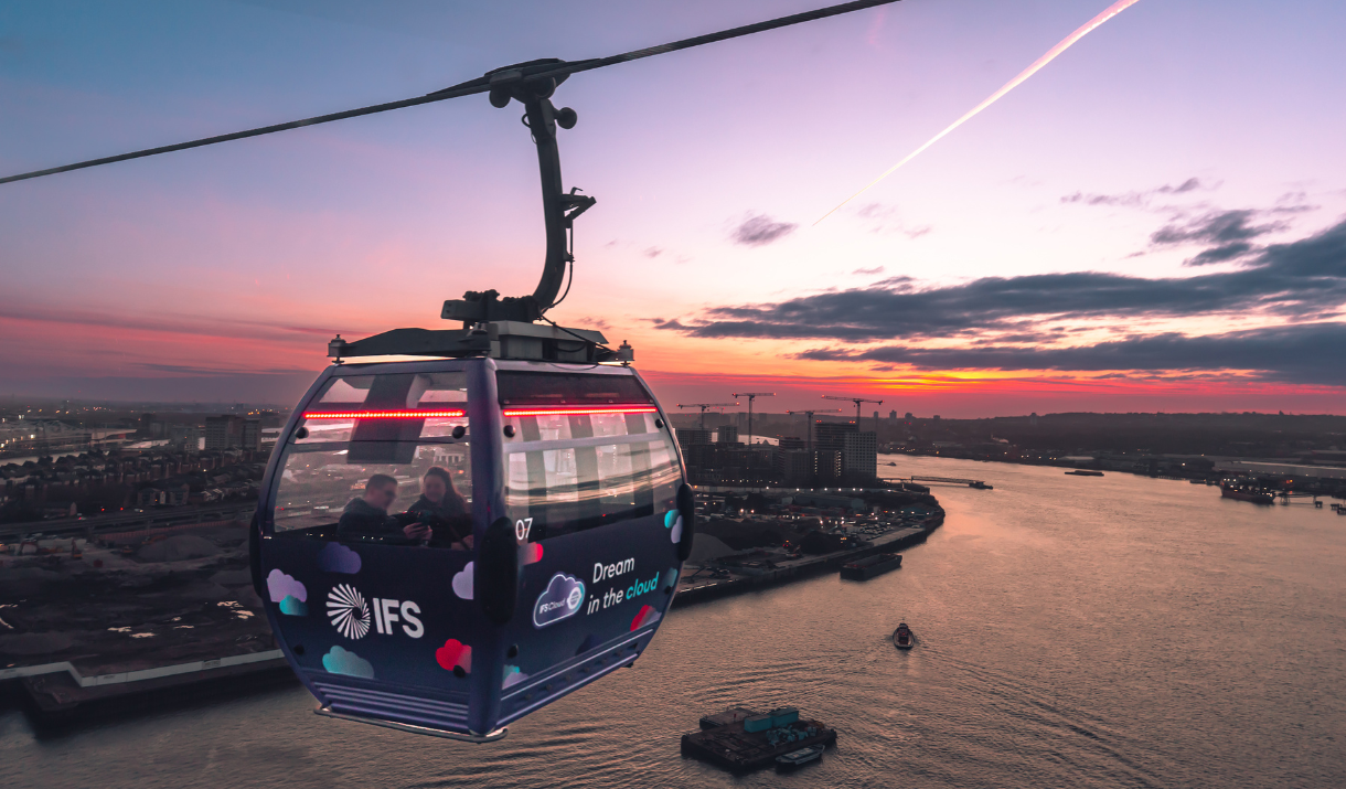 IFS Cloud cable car Greenwich Peninsula